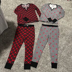Cozy thermal Victoria’s Secret Pajama Set - Red and Black Plaid